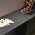 Zeeko Black Peel and Stick Wallpaper 23.6" x 120" Removable Crocodile Wallpaper by Zeeko