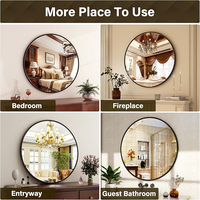 XRAMFY 24 Inch Round Mirror - Image 5