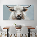 Highland Cow Wall Art For Living Room Large Size Animal Canvas Art Wall Decor - Image 5