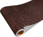 CRE8TIVE Dark Brown Glitter Wallpaper Border Peel and Stick Wall Border 8"x80" by CRE8TIVE