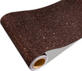 CRE8TIVE 8"x354" Glitter Wallpaper Dark Brown Peel and Stick Wallpaper Border by CRE8TIVE