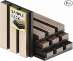 Samples-Pack Acoustic Slat Wall Panels by COREMINDED