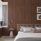 BOMENG Walnut Wood Contact Paper 32x158 inch Dark Brown Wood Wallpaper Peel and - Image 8