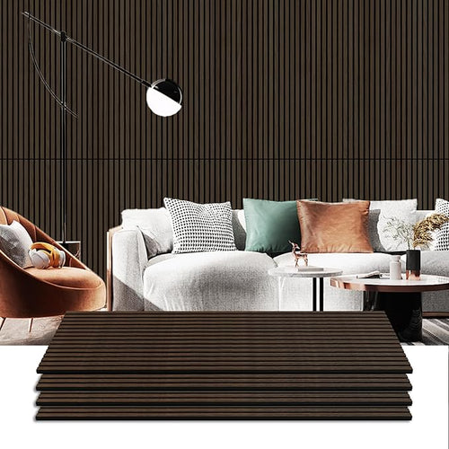 4 Pack Wood Panels for Wall, 47.2"×23.6" Wood Slat Acoustic Panels for Wall by Ritollo
