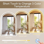 Arched LED Bathroom Mirrors - Image 2