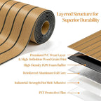 VEELIKE Honey Teak Wood Slat Wall Panels Peel and Stick 3D Wooden Panels Wall - Image 7