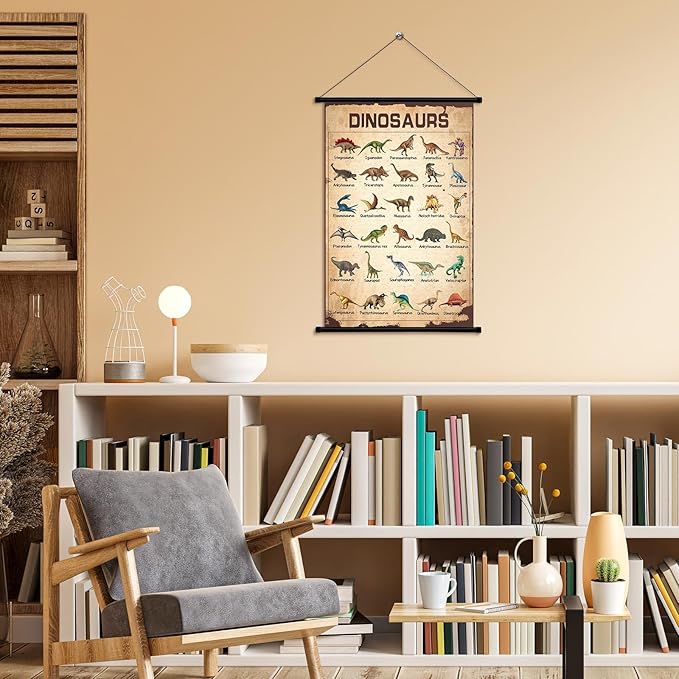 Geyee Dinosaur Vintage Poster Wall decor Mallard Ducks Hunting Art Knowledge - Image 3