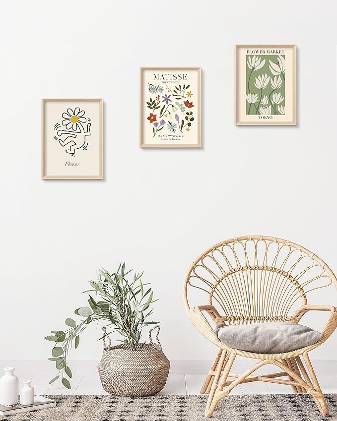 Framed Matisse Canvas Wall Art for Bedroom, Abstract Matisse Canvas Wall Decor - Image 7