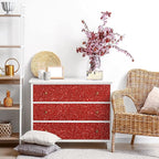 CRE8TIVE Red Glitter Wallpaper Border Peel and Stick Wall Border Fabric Shiny - Image 5