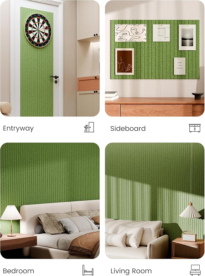 Bumusty Large Cork Board Alternative-36 x 24" Felt Bulletin Board Tiles - Image 5