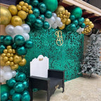 COKAOBE Emerald Green Shimmer Wall Backdrop, Photo Backdrops - Image 6