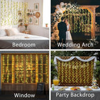 suddus Vines with Lights for Bedroom, 150 LED Fairy Lights with Vines, Pothos - Image 4