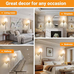 Nekhung Battery Operated Wall Sconces Set of 2, Wireless Wall Light - Image 9