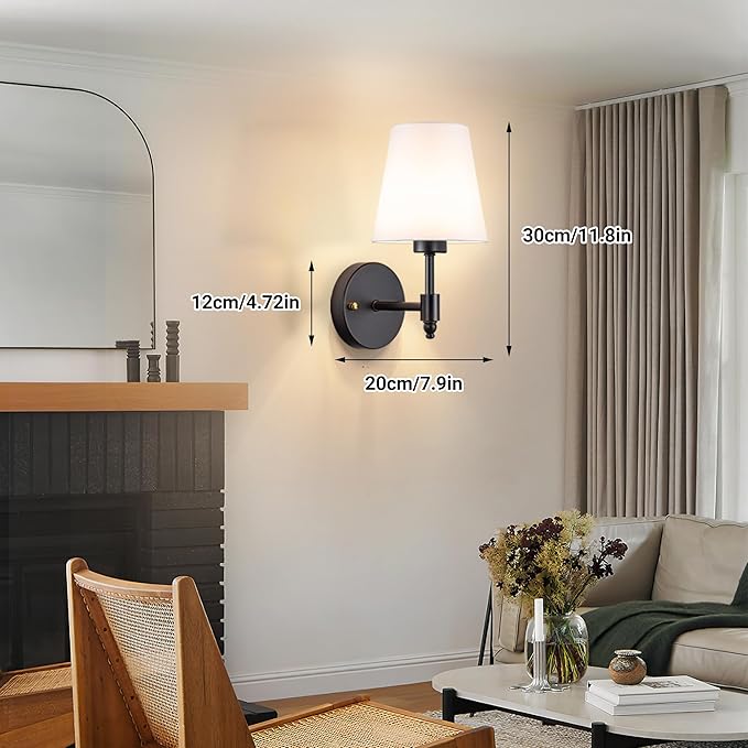 YHCDLAMP Battery Operated Wall Sconces Set of Two, Rechargeable Wireless Wall - Image 8