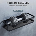 PUSDON 2-Pack 16.5" Extra Long Slim Shower Caddy, Adhesive Wall Mount Bathroom - Image 4