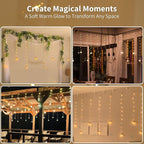 YOLIGHT Wishing Ball Curtain Lights 200 LED Window Curtain String Lights - Image 8