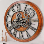 The B-Style Large Wall Clock 24 inch Moving Gear Wall Clock Oversized Vintage by TheB-StyleTB
