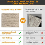 ROOMTEC 1-Pack Faux Stone Wall Covering Panels - Image 3