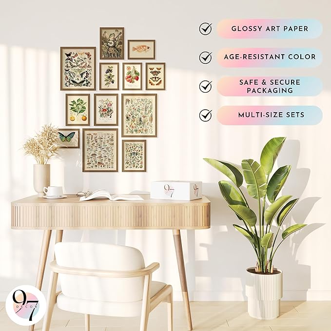 97 Decor 12 Pcs Cottagecore Wall Art Set - Image 5