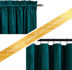 NICETOWN Teal Velvet Curtains 108 inches Long 52 Wide, Classic Heat & Light - Image 6