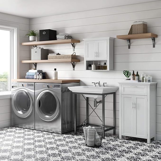 RiverRidge Somerset Two-Door Bathroom and Laundry Wall Mount Storage Medicine - Image 9