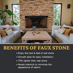 AZ Faux High-Density Polyurethane Faux Stone Flush Inside Corner - Image 4