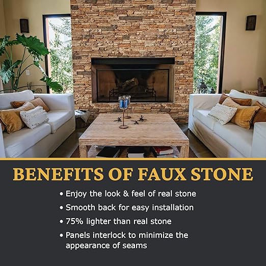 AZ Faux High-Density Polyurethane Faux Stone Flush Outside Corner - Image 4