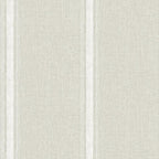 Chesapeake Linette Fabric Stripe Wallpaper, Light Grey, Strippable, 20.5 in x by Chesapeake