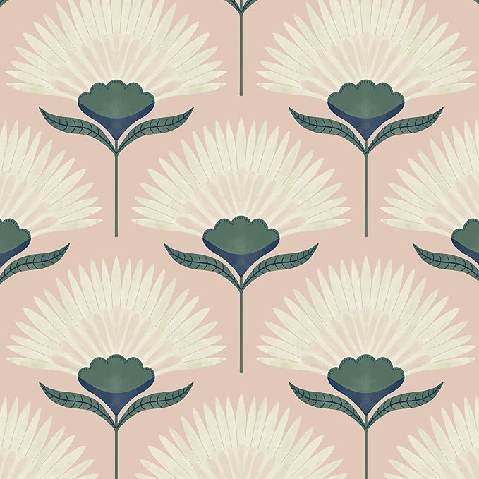 CiCiwind Vintage Wallpaper Peel and Stick Botanical Contact Paper Boho Wall by CiCiwind