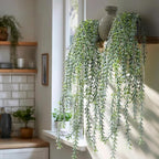 Artificial Hanging Plant 2 Pcs Faux Plant Ivy Vine Faux Eucalyptus Vines Fake - Image 4