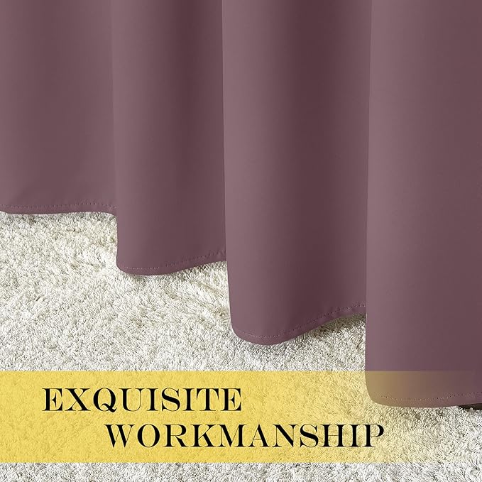 NICETOWN Blackout Bedroom Curtain 72 inches Long - Image 6