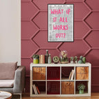Liyark Retro Trendy Newspaper Canvas Wall Art 'What If All Works Out' Poster - Image 7