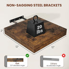 Vivelove 12" Deep Floating Shelves - Image 3