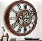 The B-Style Large Wall Clock 24 inch Moving Gear Wall Clock Oversized Vintage by TheB-StyleTB