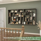 Armocity 6 Tier Display Book Shelf Wall Mounted Bookshelf Freestanding - Image 5