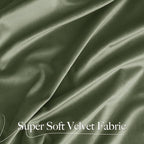 NICETOWN Sage Green Velvet Curtains & Drapes 108 inches Long 2 Panels, Elegant - Image 3