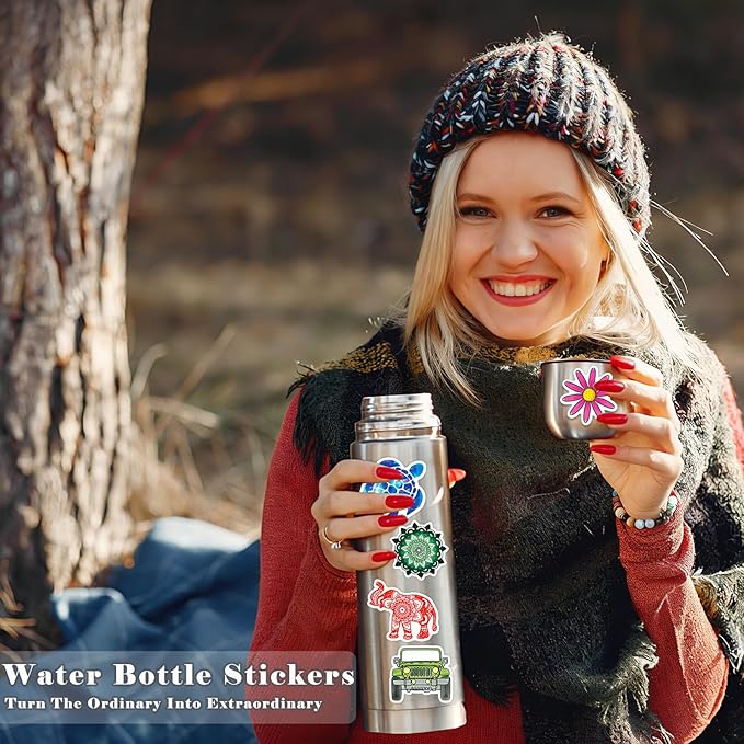Water Bottle Stickers 300 PCS Cute Fun Sticker Pack, Waterproof Vinyl Stickers for Water Bottles, Laptop, Scrapbook, Journal, Luggage, Tumbler, Skateboard, Lunch Box, Notebook, Kindle, Bike, etc