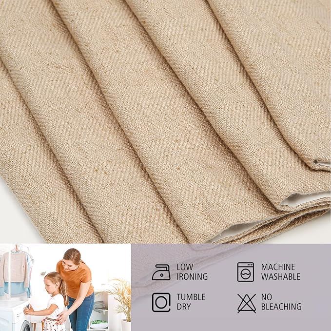 DEJAVU Cordless Linen Roman Shades - Image 4