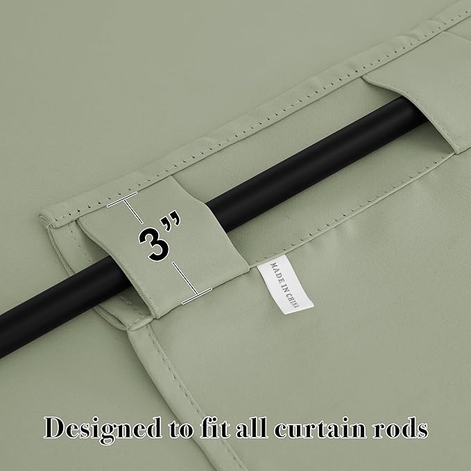 RYB HOME Blackout Curtains for Living Room, Privacy Thermal Insulating Window - Image 5