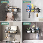 Veken 5-Pack Rustproof & Waterproof Shower Caddy 5-Pack, No Drilling Adhesive - Image 8