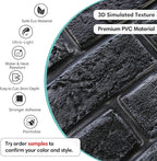 Commomy 3D Brick Wall Panels Peel and Stick - Image 3