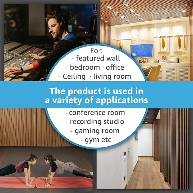 Art3d 6-Pack Acoustic Wood Slat Wall Panels - Image 7