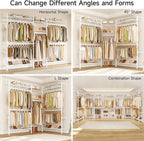 ONBRILL H3 Plus Expandable Wall Mounted Closet System, 5.7FT-8.2FT Closet - Image 5