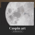 Framed Modern Elegant Black and White Moon Wall Art, Large Minimalist Celestial - Image 7