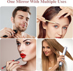 Wall Mounted Lighted Makeup Mirror, Rectangle Double Sided 1X/10X Magnifying - Image 8