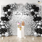 COKAOBE Silver Shimmer Wall Backdrop, Photo Backdrops by COKAOBE