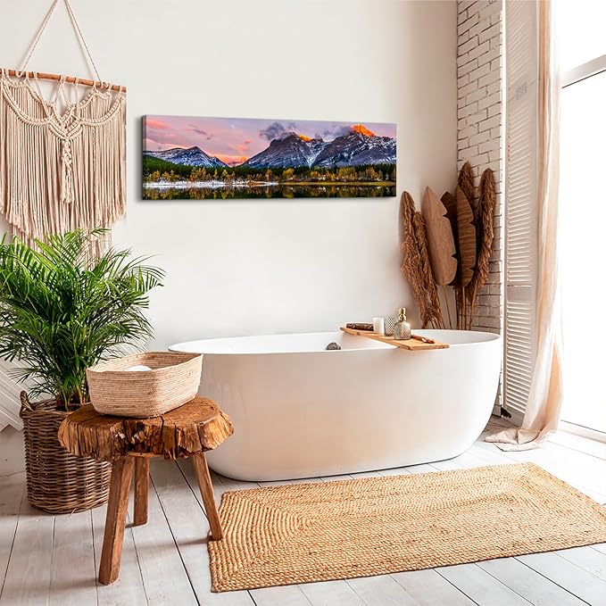 Sunset Landscape Canvas Wall Art - Image 3