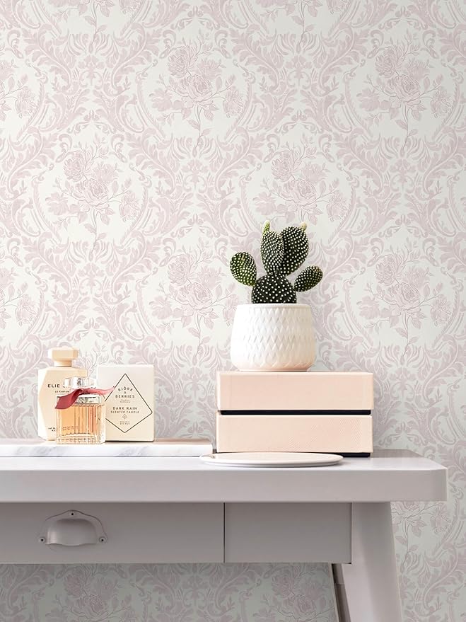 Ismoon Peel and Stick Wallpaper Vintage Floral Contact Paper Boho Watercolor - Image 4