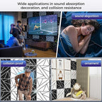 8 Pack 2-Layer Soundproof Wall Panels, 1.2lb/ft* High Density, Thicker 0.43 in - Image 6
