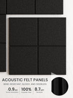Bumusty Large Felt Bulletin Board, 30 Push Pins, 40 Adhesive Tabs - Image 3